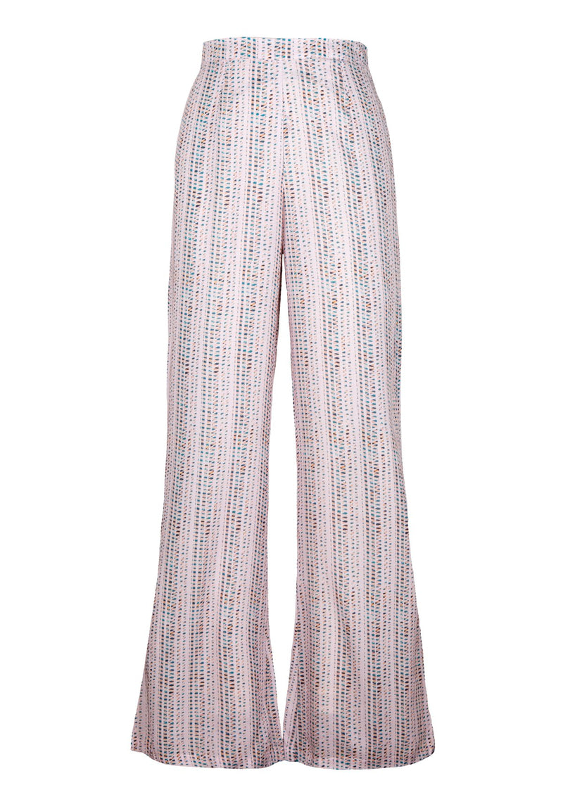 High-waisted Trousers I Morie Print