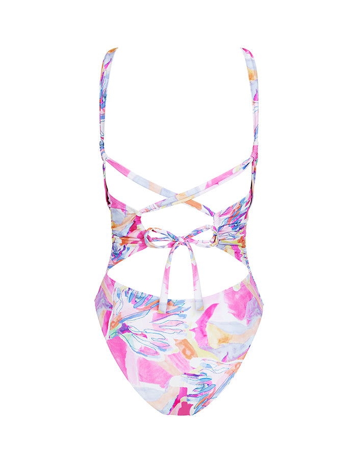Cross-back Swimsuit | Lyra Print
