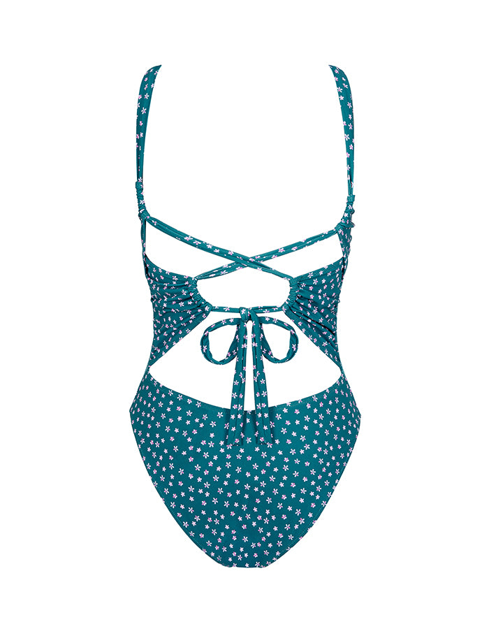 Cross-back Swimsuit | Risso Print