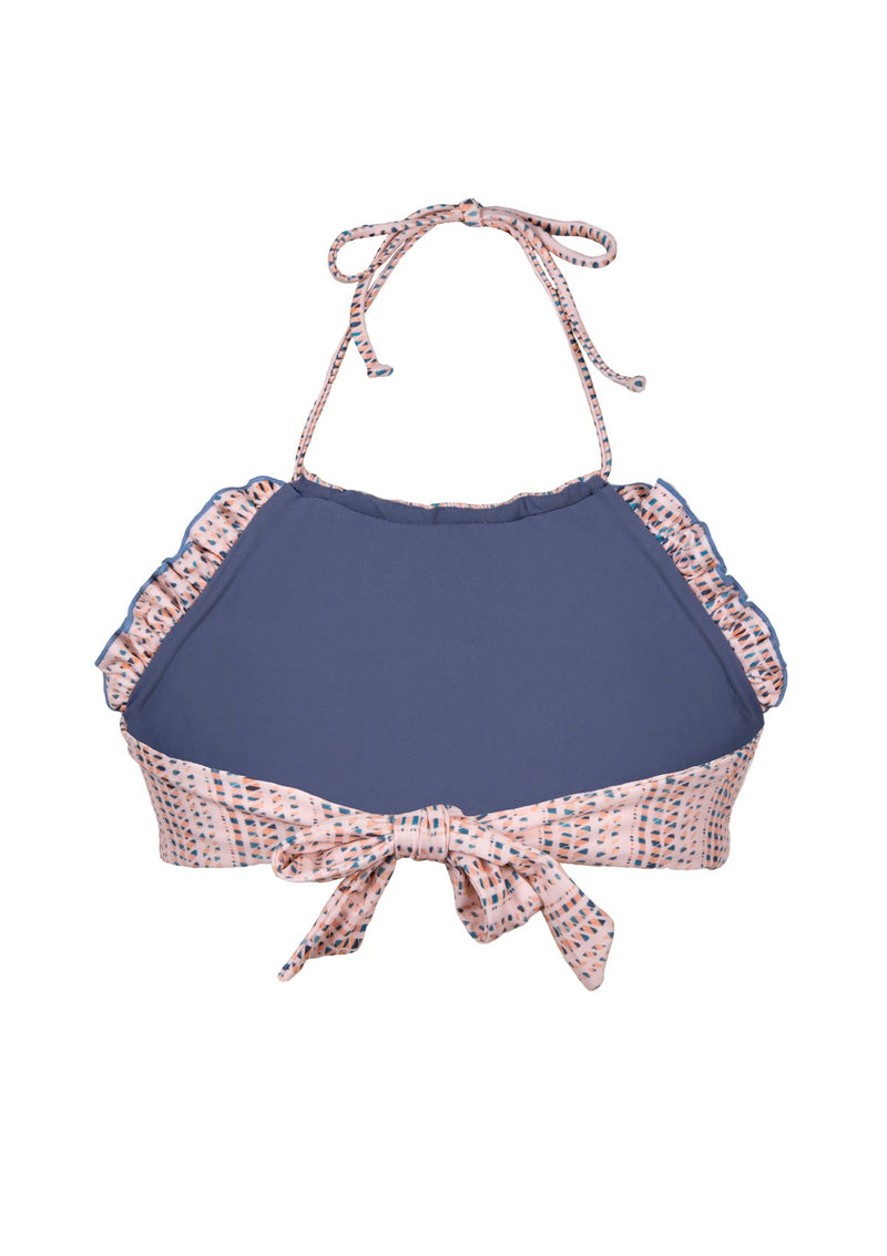 Ayla Swim S19 Smocked Halter Morie 