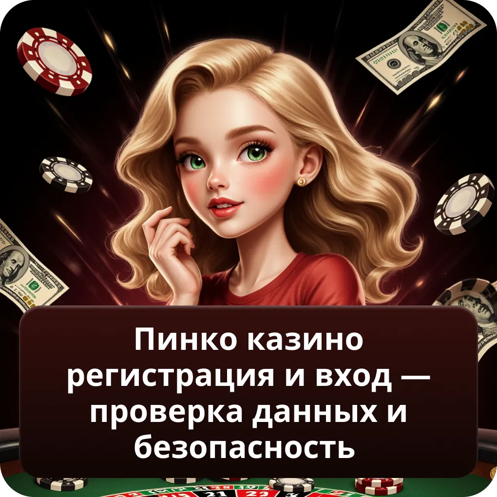 Пинко Казино регистрация и вход — проверка данных и безопасность